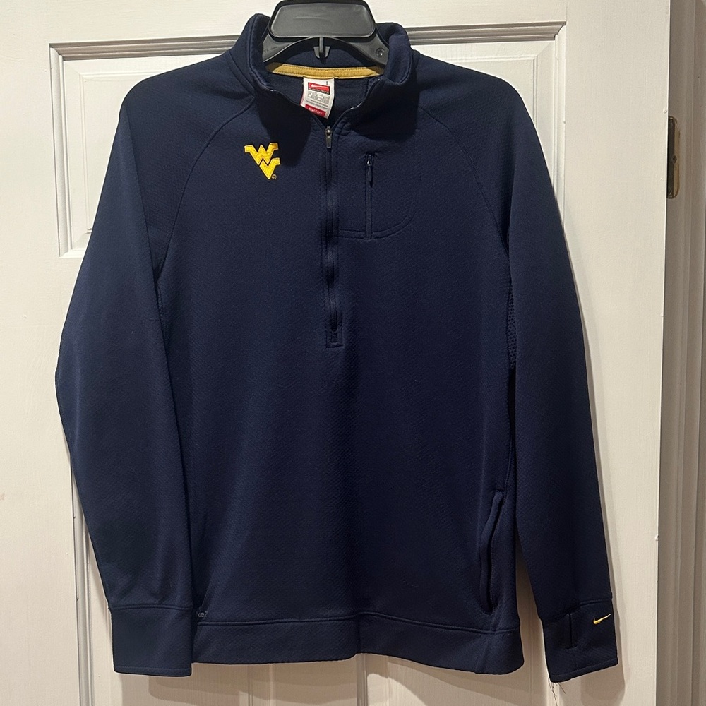 Nike Dark Blue Pullover with Yellow Accents